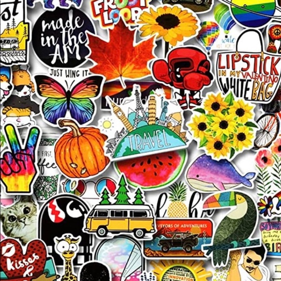 20 Random Stickers | Colorful VSCO Waterproof Vinyl Stickers - Picture 2 of 7